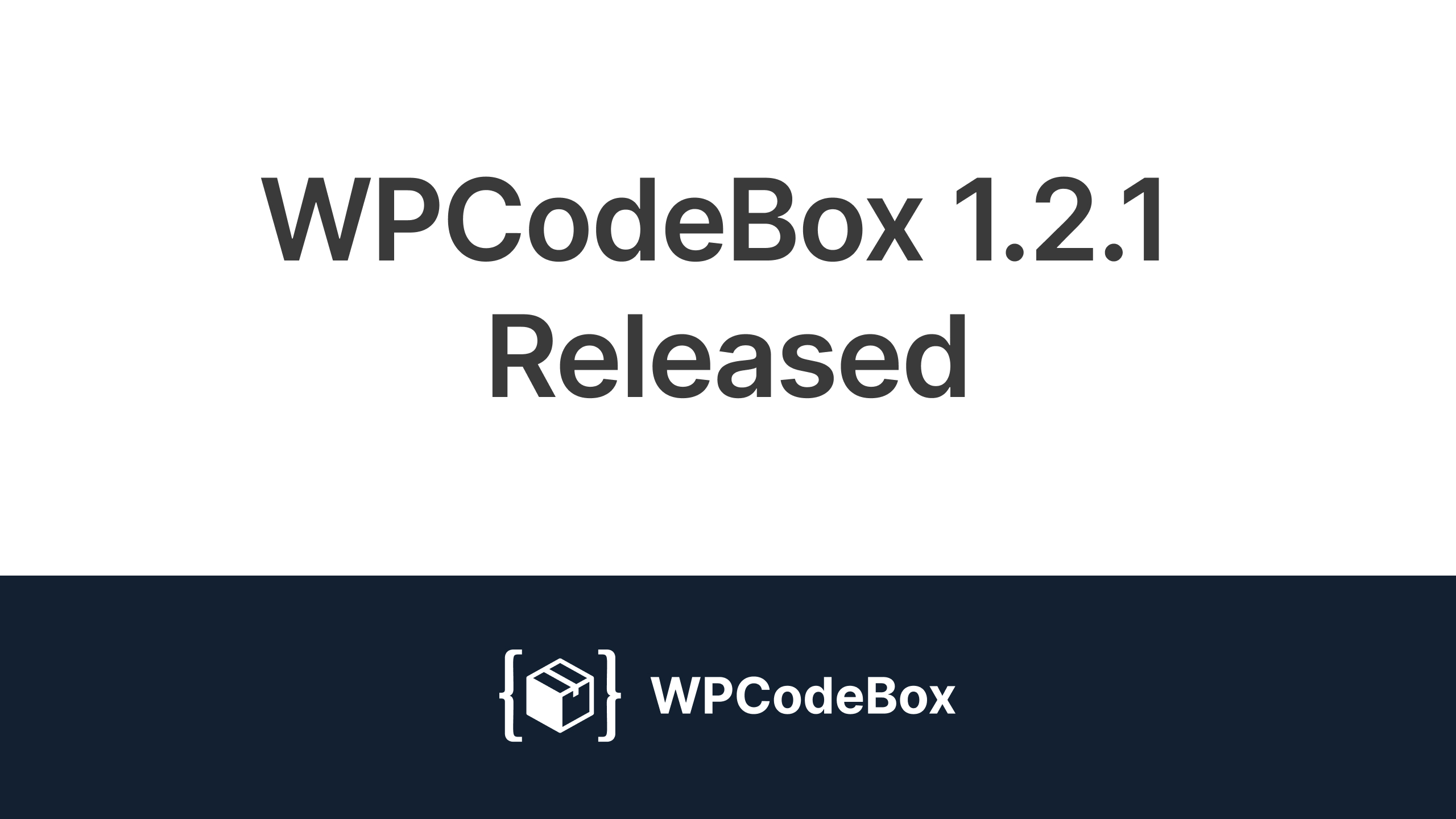 WPCodeBox v1.2.1 released